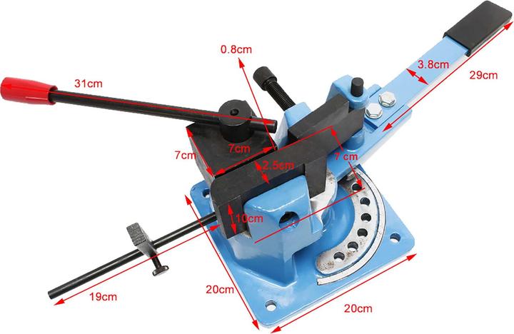 Image du produit Wiltec Outil universel de pliage d'angle (18 mm)
