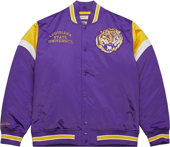 Produktbild Mitchell & Ness M&N Heavyweight Satin Jacke Louisiana State University - XXL (XXL)