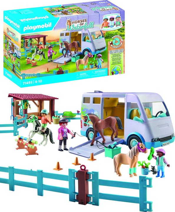 Immagine prodotto Playmobil Scuola di equitazione per dispositivi mobili (71493, Cavalli Playmobil della cascata)