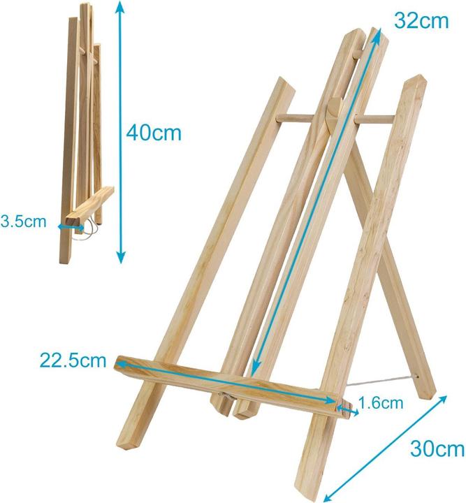Produktbild Intirilife Tischstaffelei aus Holz 23 x 40 cm