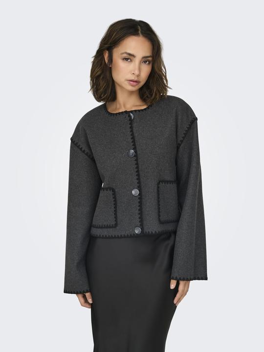Actual product image Only Lapel collar Drop shoulder coat Jacket (M)