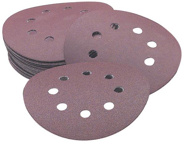 Actual product image kwb Velcro pads 125 Perforated K240/5 pieces (240)