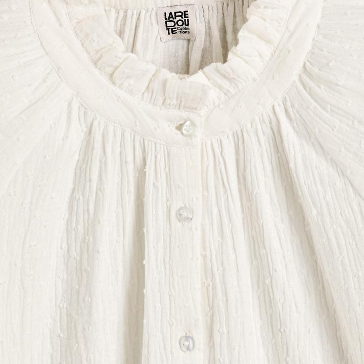 Produktbild La Redoute Collections Weite Bluse mit Stehkragen & Plumetismuster (140)