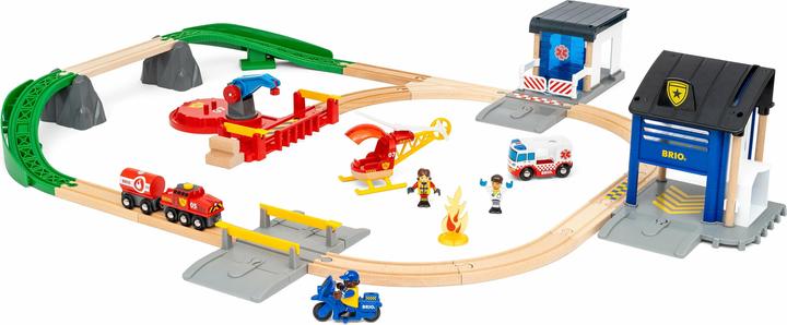 Produktbild Brio Polizei und Feuerwehr Set Deluxe