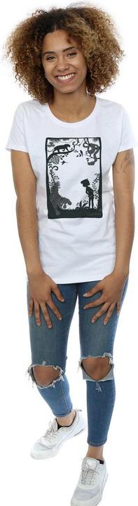 Actual product image Disney Womens/Ladies The Jungle Book Silhouette Poster Cotton T-Shirt (XXL)