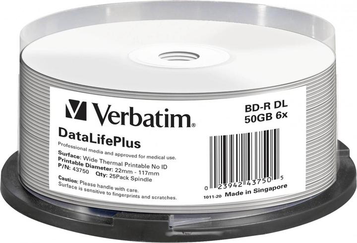 Actual product image Verbatim Bd-R dl (25 x)