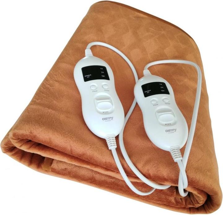 Actual product image Camry CR 7436 Electric Heating Blanket with Timer, Super Soft Fleece, 150x160cm