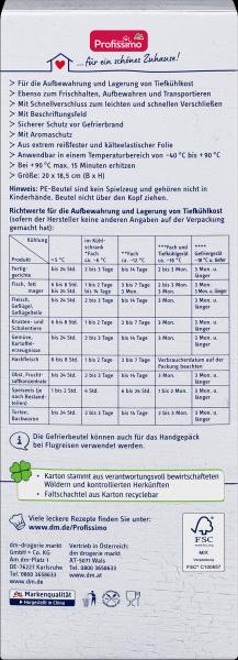 Image du produit dm Profissimo Sacs de congélation (15 x)