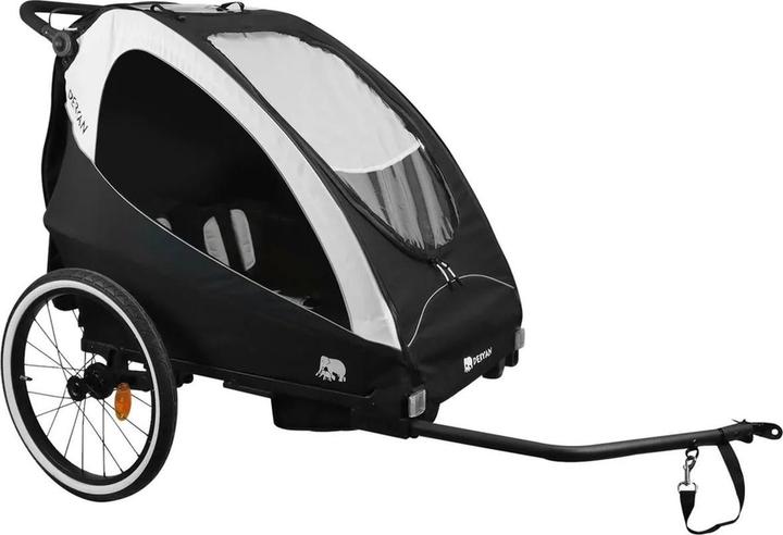 Immagine prodotto Deryan 3in1 Fahrradanhänger für 2 Kinder