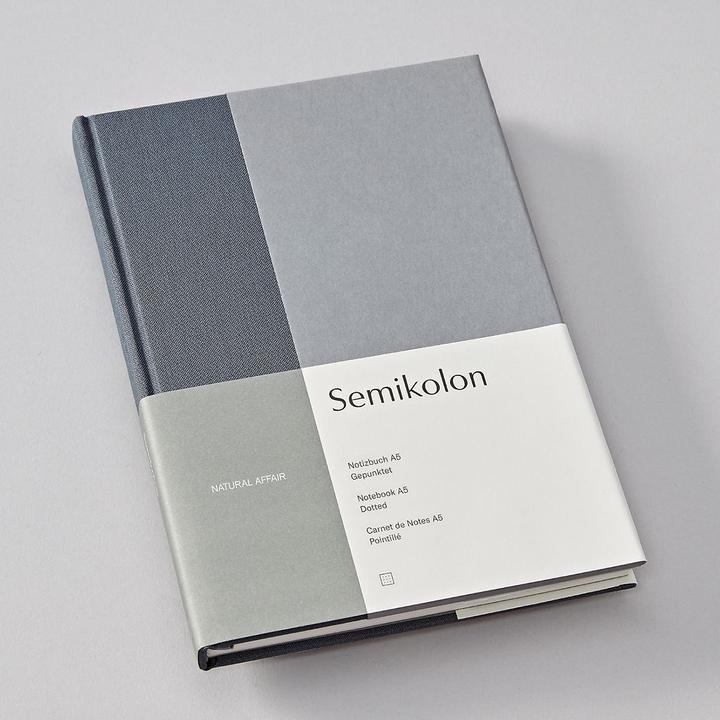 Produktbild Semikolon Notizbuch (A5) NATURAL AFFAIR, Sea Salt, Dotted