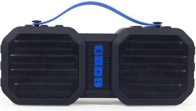 Produktbild Gembird Portable Speaker||Black / Blue|Portable|1xAudio-In|1xMicroSD Card Slot|Bluetooth|SPK-BT-19 (4 h, Netzbetrieb)