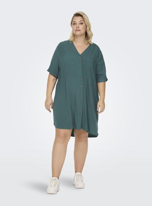 Actual product image Only Curvy Viscose 2/4 Sleeve Tunic Dress (46)