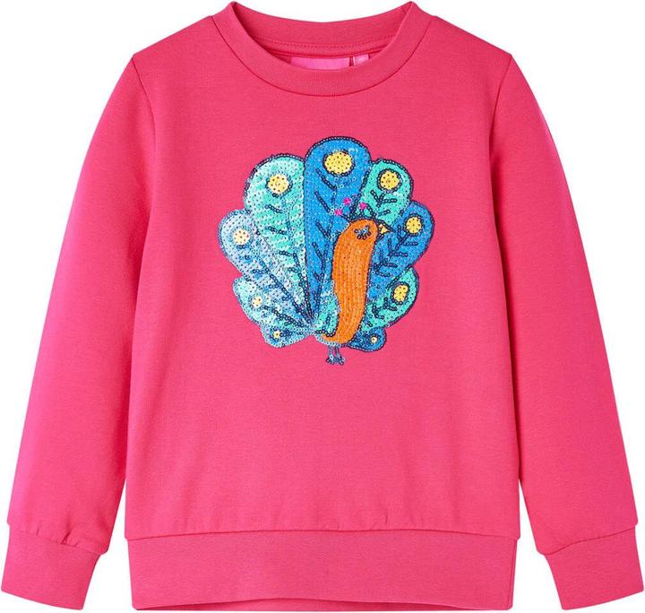 VidaXL Kinder-Sweatshirt Knallrosa 116,Material: 95 % Baumwolle. 5 (116)