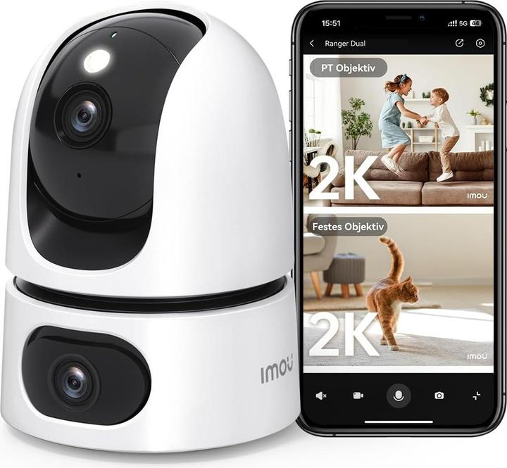 Produktbild Imou 2K+2K Dual-Überwachungskamera mit KI & PTZ