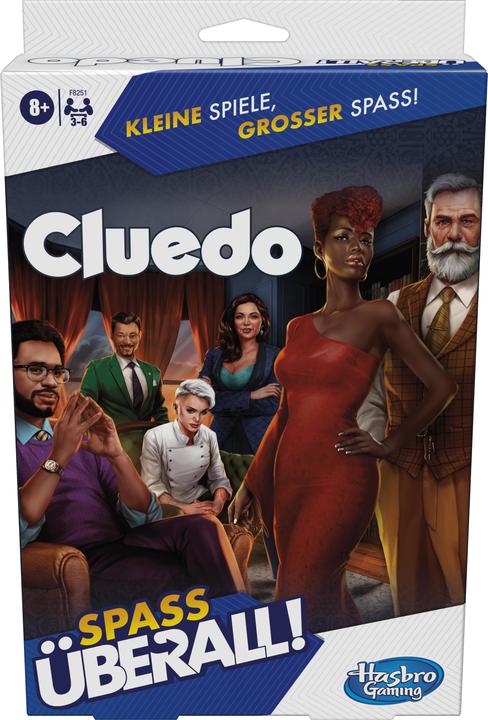 Image du produit Hasbro Gaming Cluedo compact, jeu portable pour 3 à 6 joueurs, jeu de voyage pour enfants, s'amuser partout (Allemand)