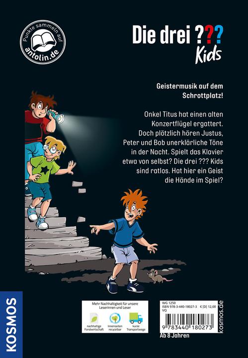 Produktbild Kosmos Die drei??? Kids, 101, Geistermusik (Deutsch, Boris Pfeiffer, Stefani Kampmann, 2024)