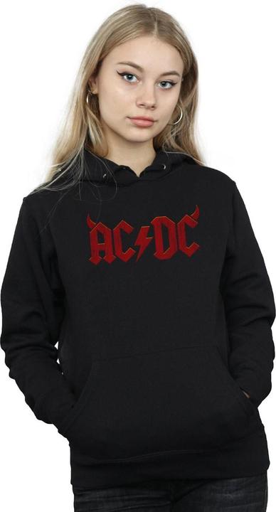 Actual product image AC/DC Womens/Ladies Horns Logo Hoodie (S)