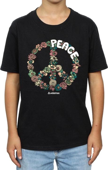 Immagine prodotto Woodstock Floral Peace Maglietta Ragazzi (152, 158)