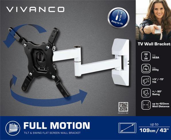 Produktbild Vivanco BFMO 6020W (Wand, 43", 25 kg)