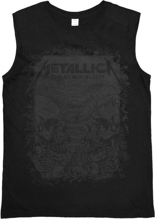 Actual product image Amplified Mens Metallica The Black Album Sleeveless T-Shirt (XL)