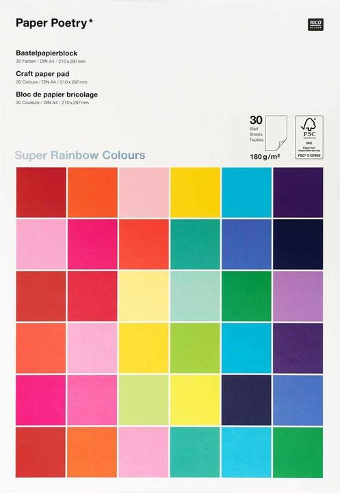 Image du produit Rico Design Papier de construction (180 g/m², 1 x)