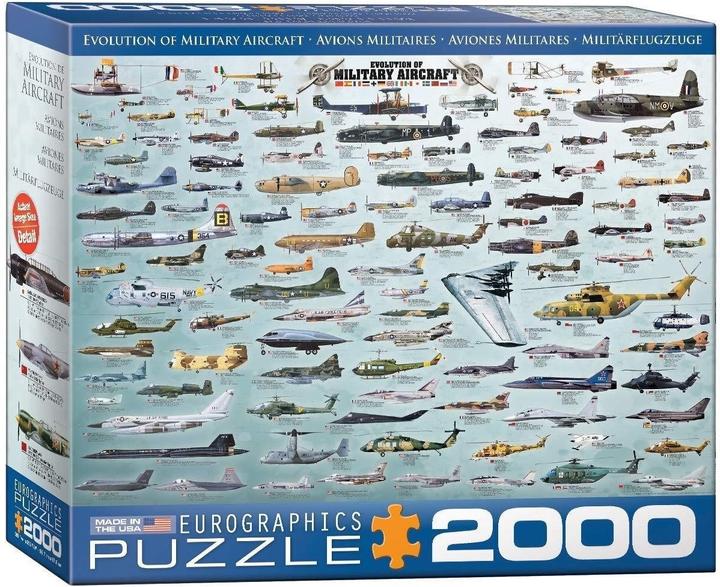 Eurographics Military aircraft (2000 pieces)