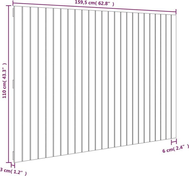 Image du produit VidaXL Chloé (159.5 x 3 x 110 cm)