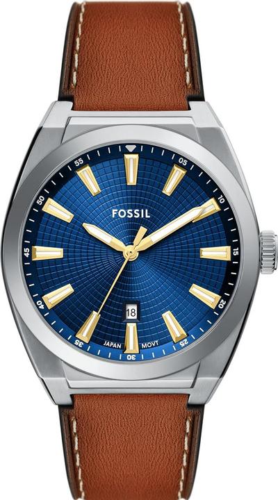 Fossil EVERETT Heren Horloge 42 mm - Zilverkleurig (42 mm)