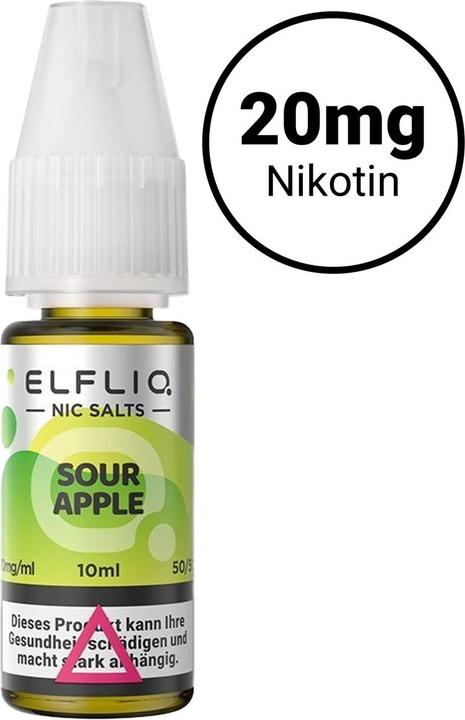 Image du produit Elfbar ELFLIQ, pomme acidulée 20mg (Pomme)
