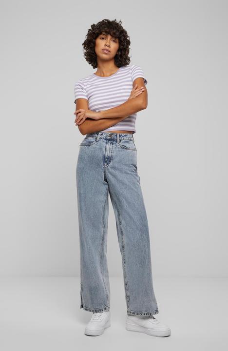 Actual product image Urban Classics Ladies Short Striped Tee - 142651 (4XL)