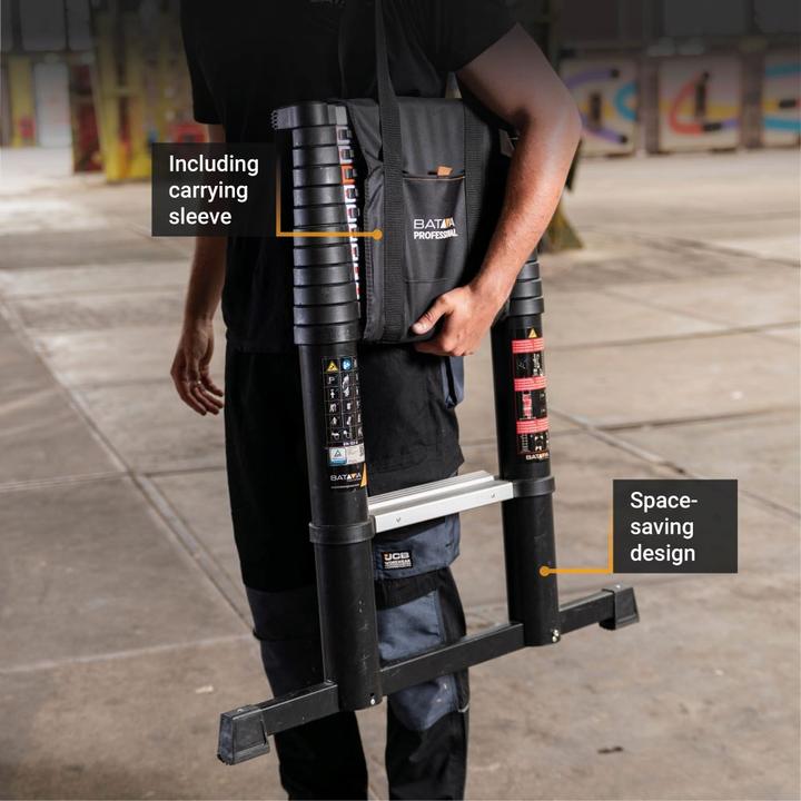 Actual product image Batavia Professional Telescopic Ladder 3.81m (Telescopic ladder, 381 cm)