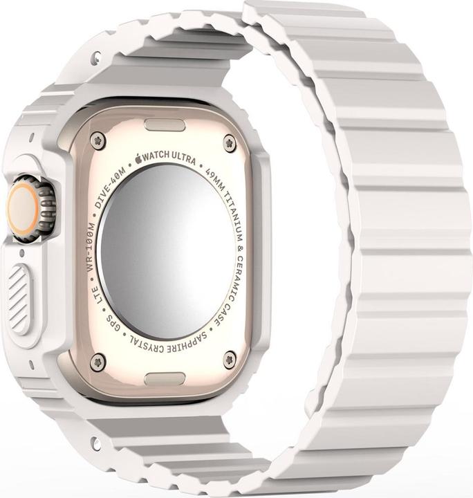 Immagine prodotto Dux Ducis Cinturino OA per Apple Watch 38mm/40mm/41mm - Bianco (38 mm, 40 mm, 41 mm, Silicone, Apple Watch Series 2, Apple Watch Series 1, Apple Watch Series 3, Apple Watch Serie 4, Apple Watch Serie 5, Apple Watch Serie 6, Apple Watch Series 7, Apple Watch Series 8, Apple Watch Series 9, Apple Watch SE)