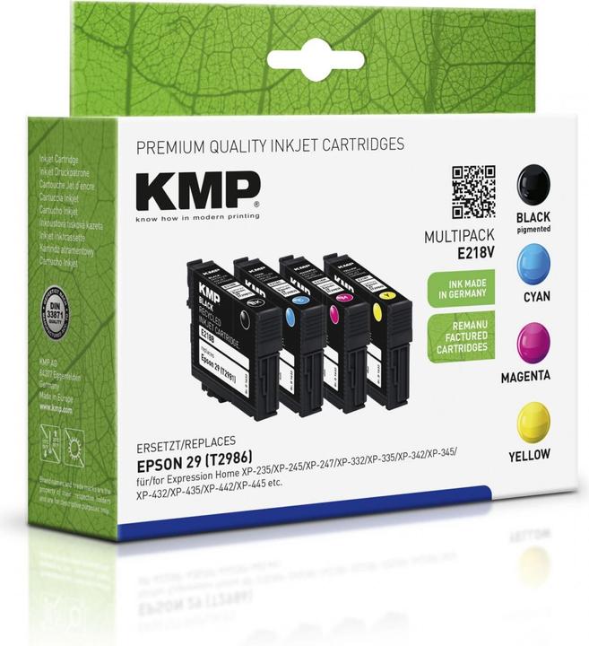 Immagine prodotto KMP E218V Multipack BK/C/M/Y compatibile con Epson T 2986 (M, FC, C, Y)