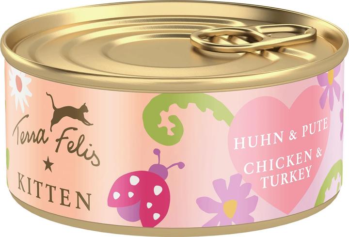 Actual product image Terra Faelis Wet food kitten chicken & turkey 70 g (Puppy + kitten, 1 pcs., 70 g)