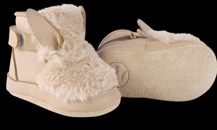 Donsje Krabbelschuhe "Richy Lining" beige