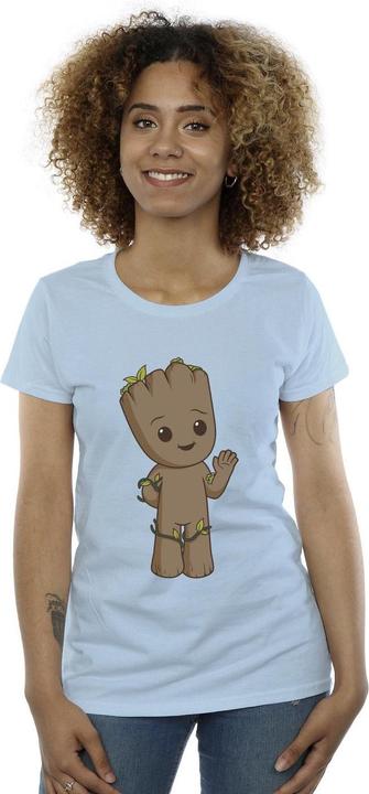 Actual product image Womens/Ladies I Am Groot Cute Groot Cotton T-Shirt (XL)