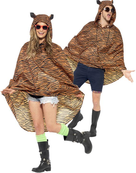 Actual product image Smiffys Tiger poncho (One size)