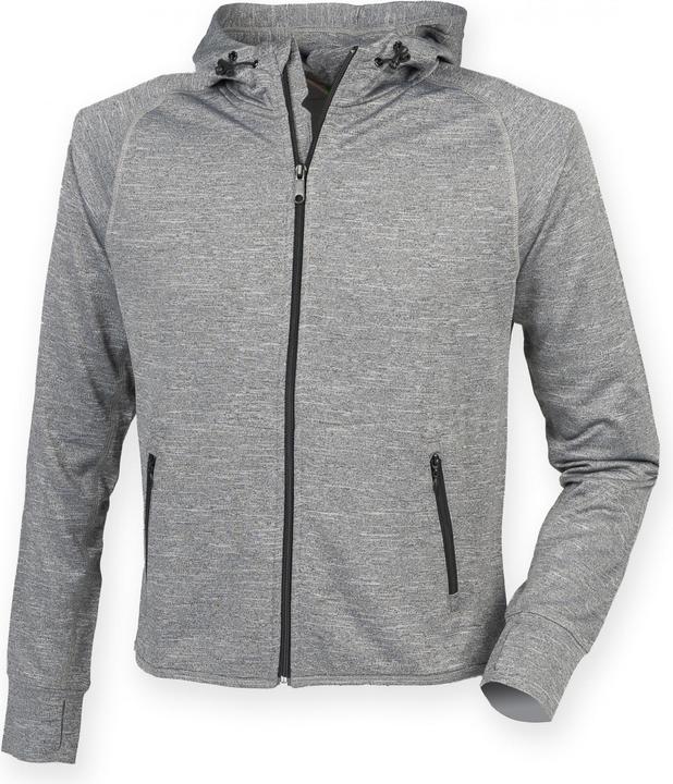 Image du produit Tombo Hoodie avec fermeture à glissière Veste à capuche avec bande réfléchissante (S)