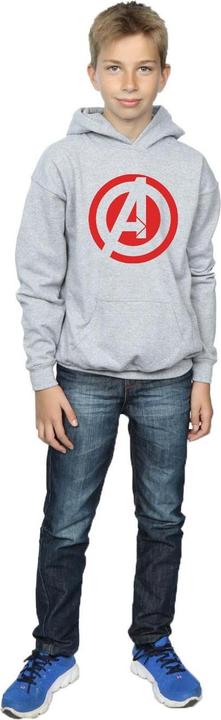 Produktbild Jungen Avengers Assemble Solid A Logo Hoodie (152, 158)