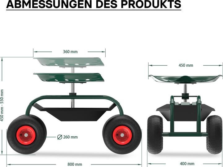 Produktbild Wiltec Gartenwagen (150 kg)