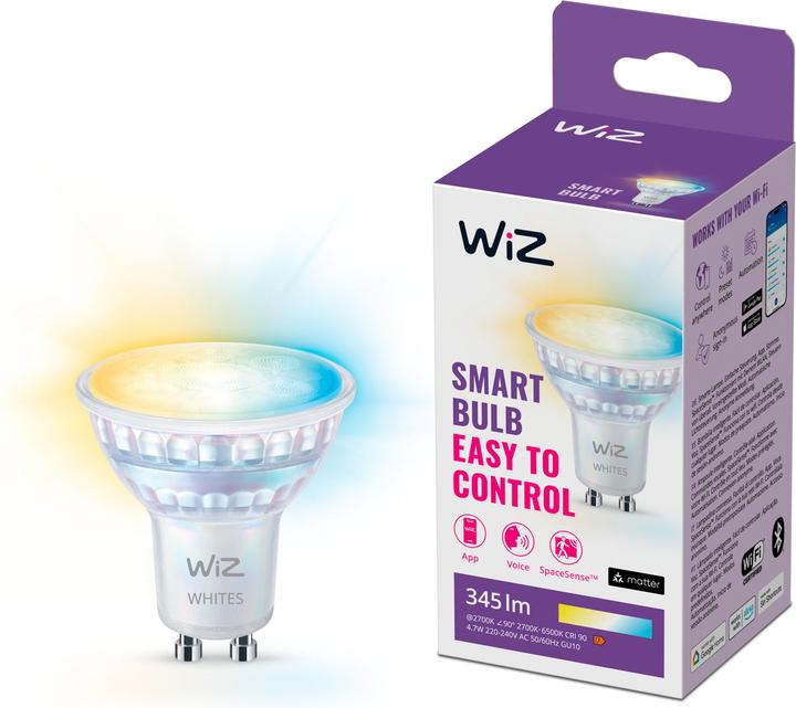 Image du produit WiZ Spot (GU10, 4.70 W, 345 lm, 1 x, F)