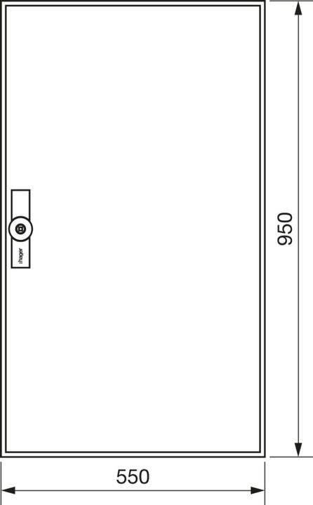 Immagine prodotto Hager Distributore a muro ZB22W IP54 950x550x205