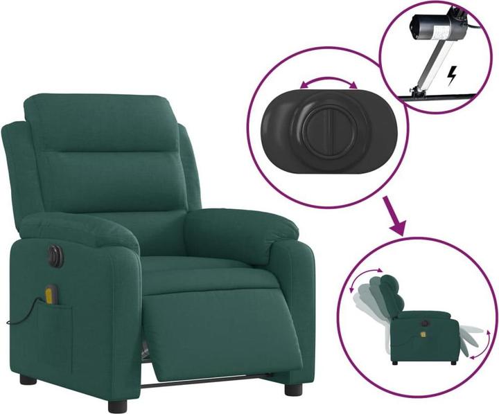 Image du produit VidaXL Fauteuil de massage électrique Tissu