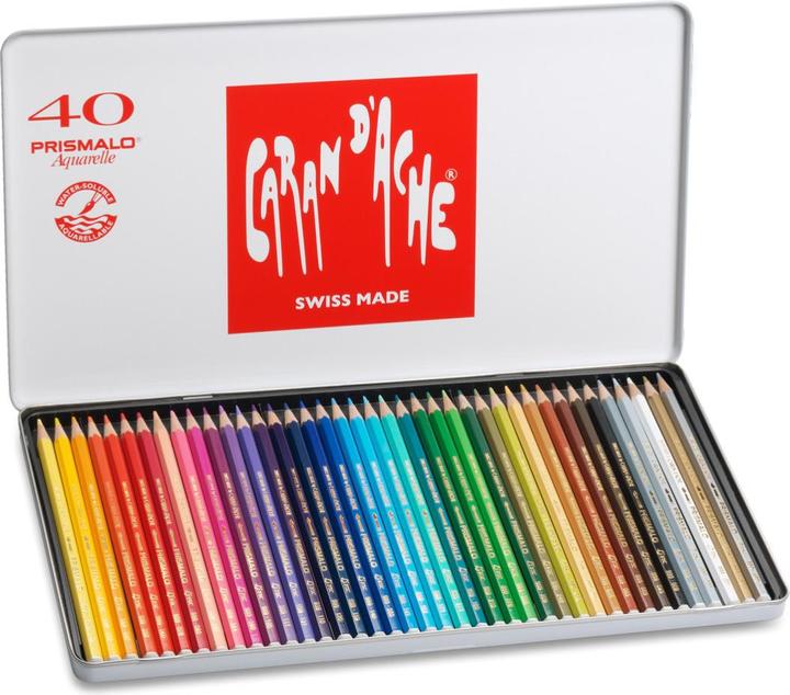 Produktbild Caran d'Ache Prismalo Aquarelle Metallschachtel (Mehrfarbig, 40 x)