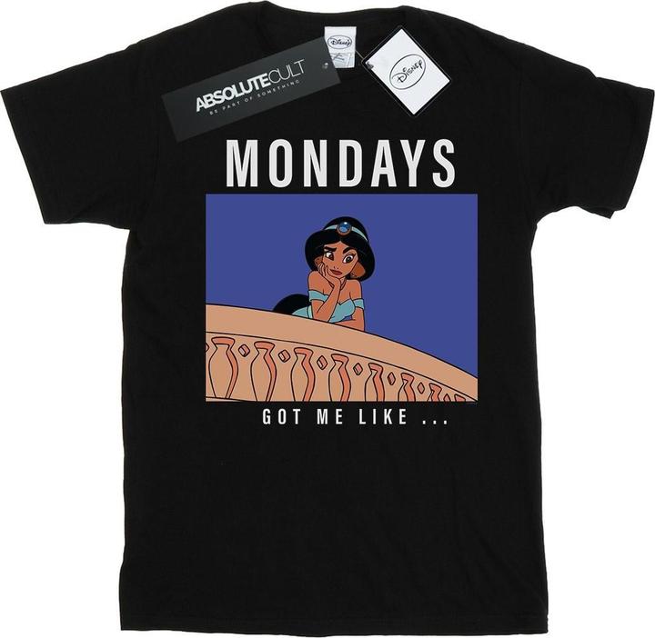 Immagine prodotto Disney Princess Jasmine Mondays Got Me Like Maglietta Uomo (3XL)