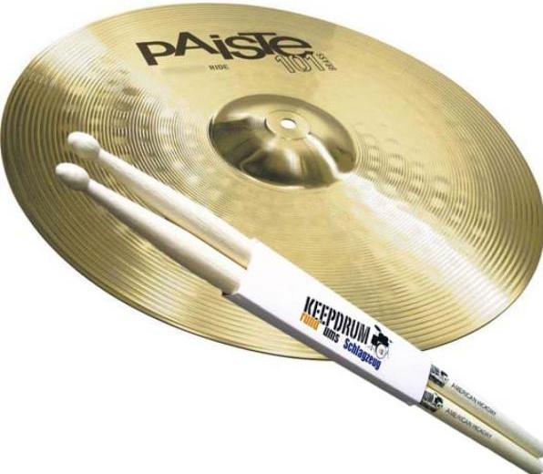 Produktbild Paiste 101 Ride Becken 20 mit 5A KD Drumsticks (20", Becken)