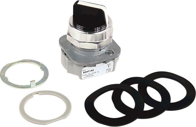 Actual product image Allen Bradley Wahlschalter Rastend Knopf Weiss Serie 800T