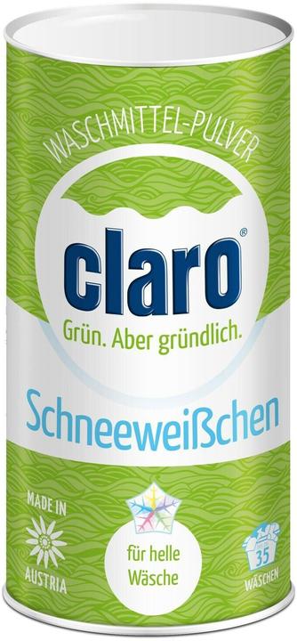 Image du produit Claro Lessive en poudre écologique Blanche-Neige 1 kg (35 Cycles de lavage, Poudre)