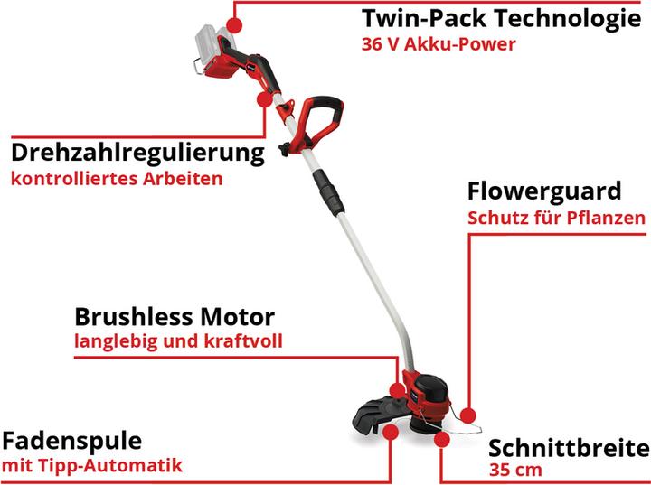 Produktbild Einhell GP-CT 36/35 Li BL-Solo (Trimmfaden)