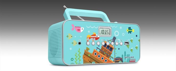 Productafbeelding Muse M29KB Kinder-CD-speler CD, FM, USB Incl. microfoon (FM, MW, PLL)